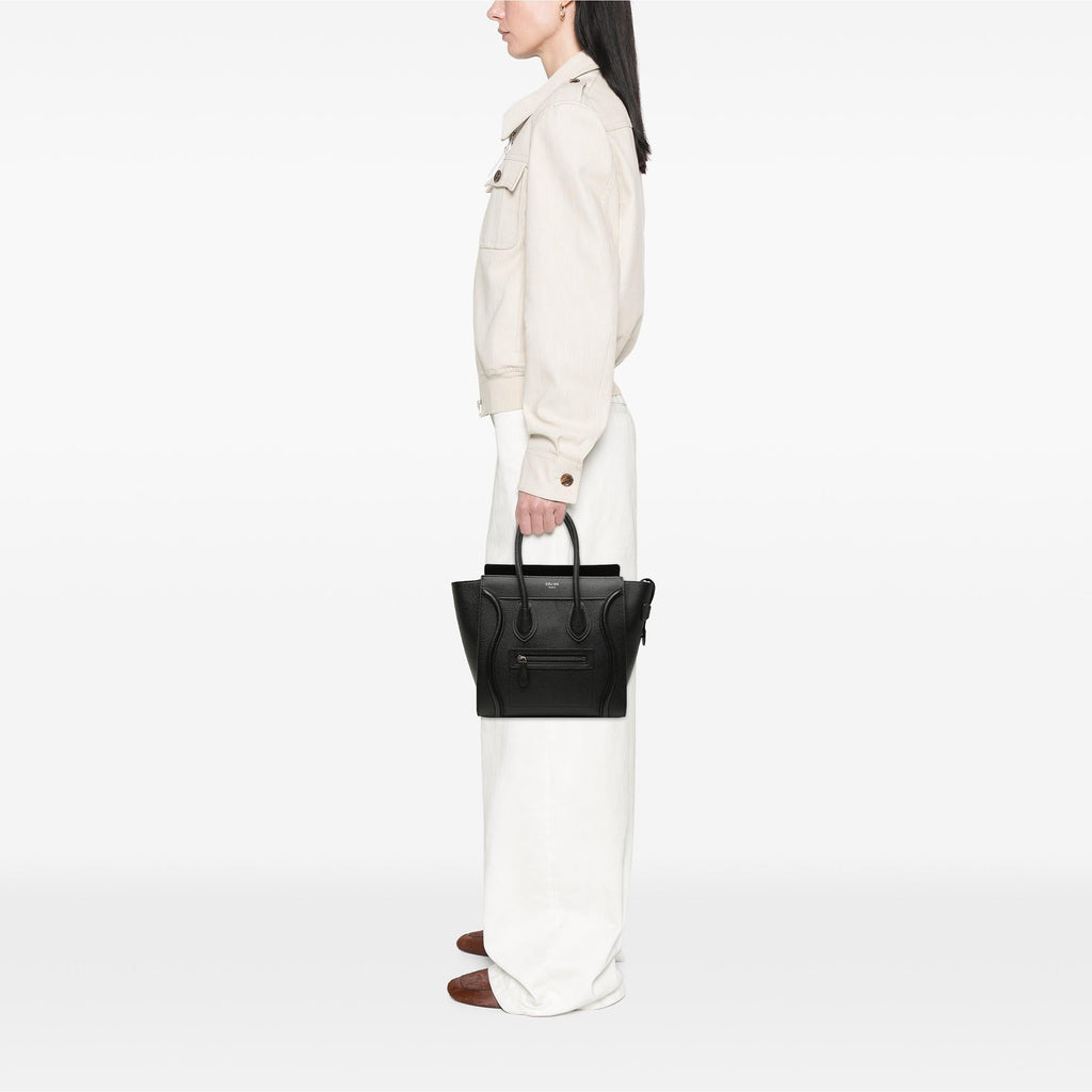 Celine Mini Grained Calfskin Luggage Tote