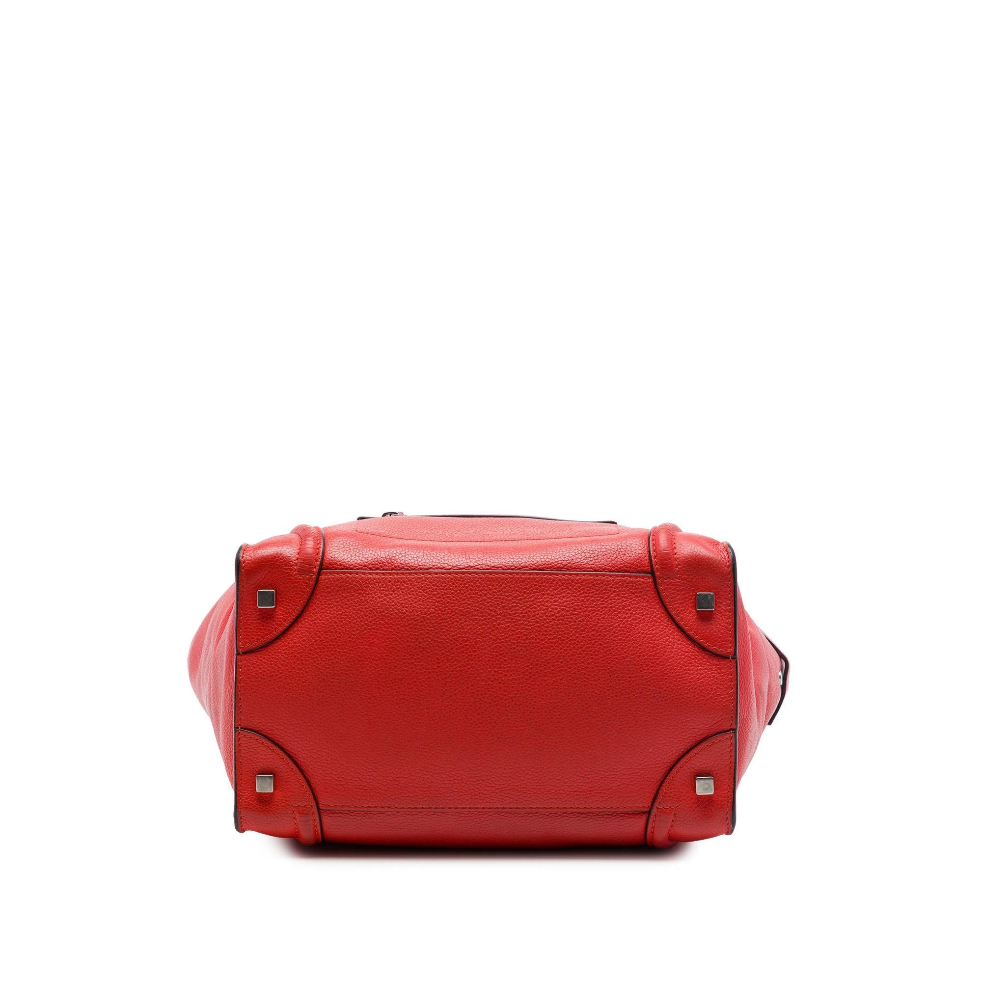 Celine Mini Grained Calfskin Luggage Tote