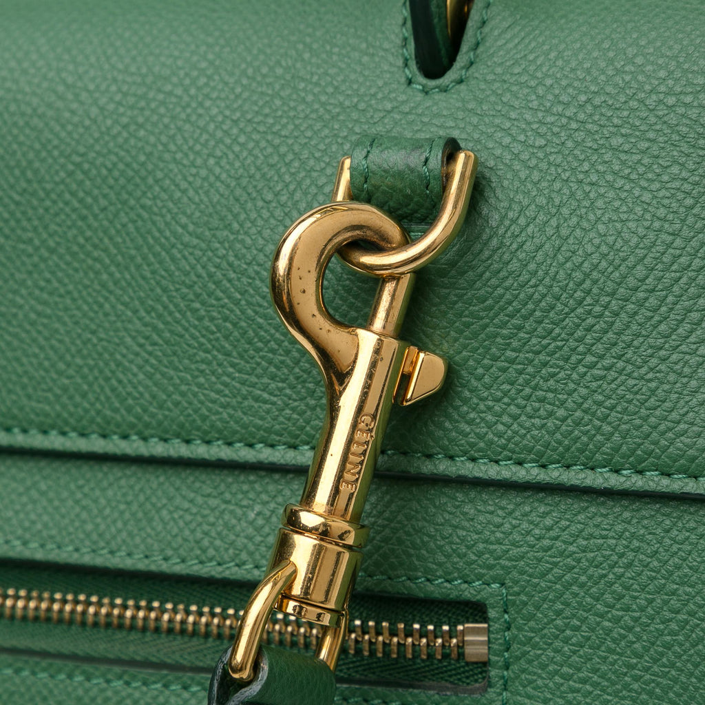 Celine Mini Leather Belt Satchel (SHG-wGHp61)