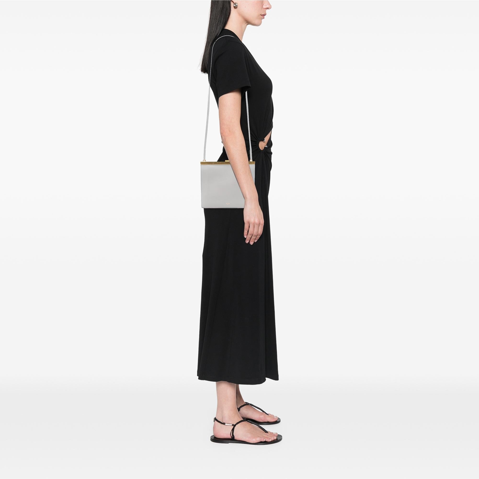 Celine Mini Leather Clasp Crossbody
