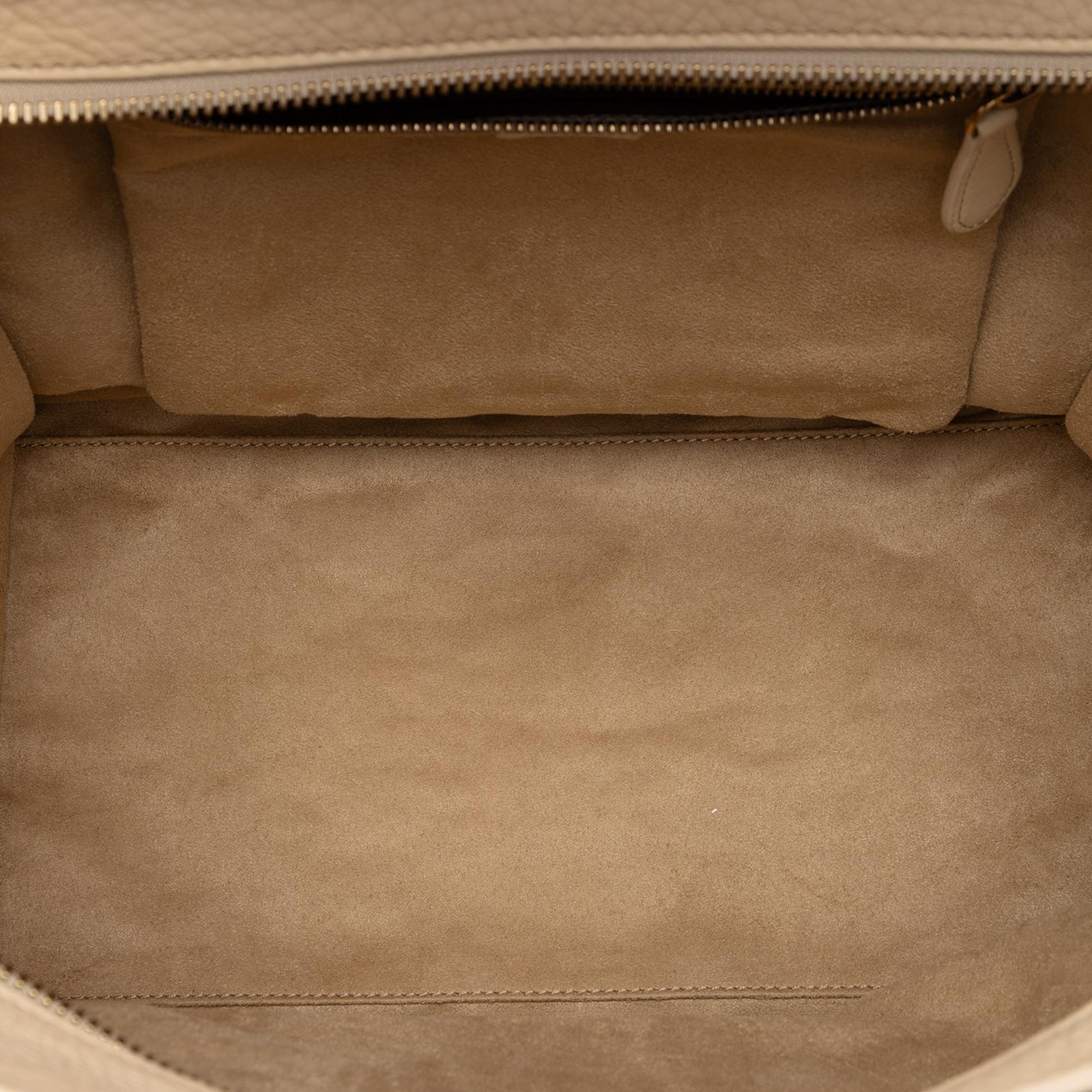 Celine Mini Leather Luggage Tote