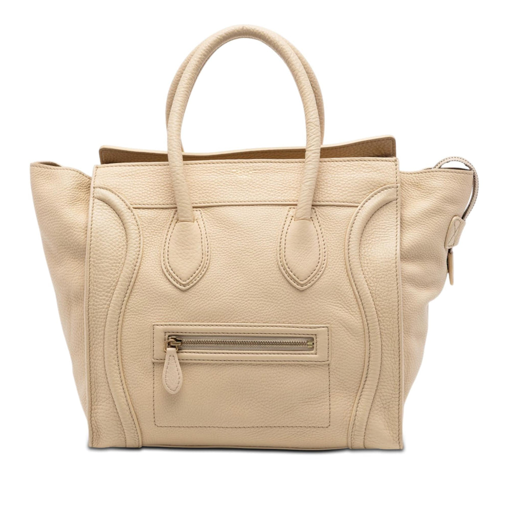 Celine Mini Leather Luggage Tote