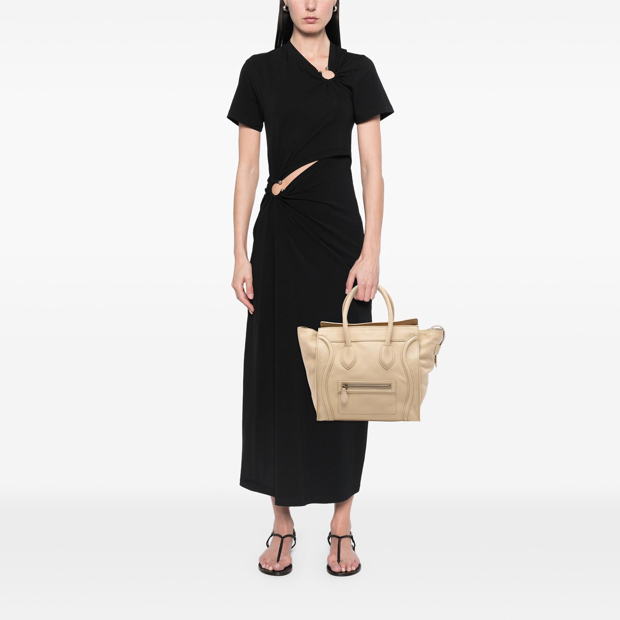 Celine Mini Leather Luggage Tote