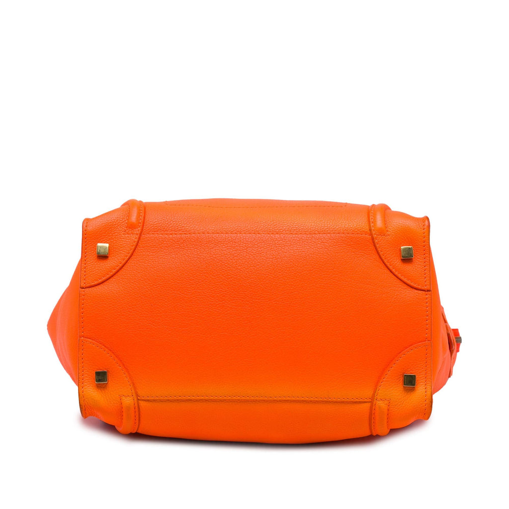 Celine Mini Leather Luggage Tote