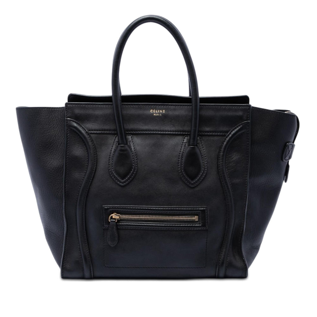 Celine Mini Leather Luggage Tote