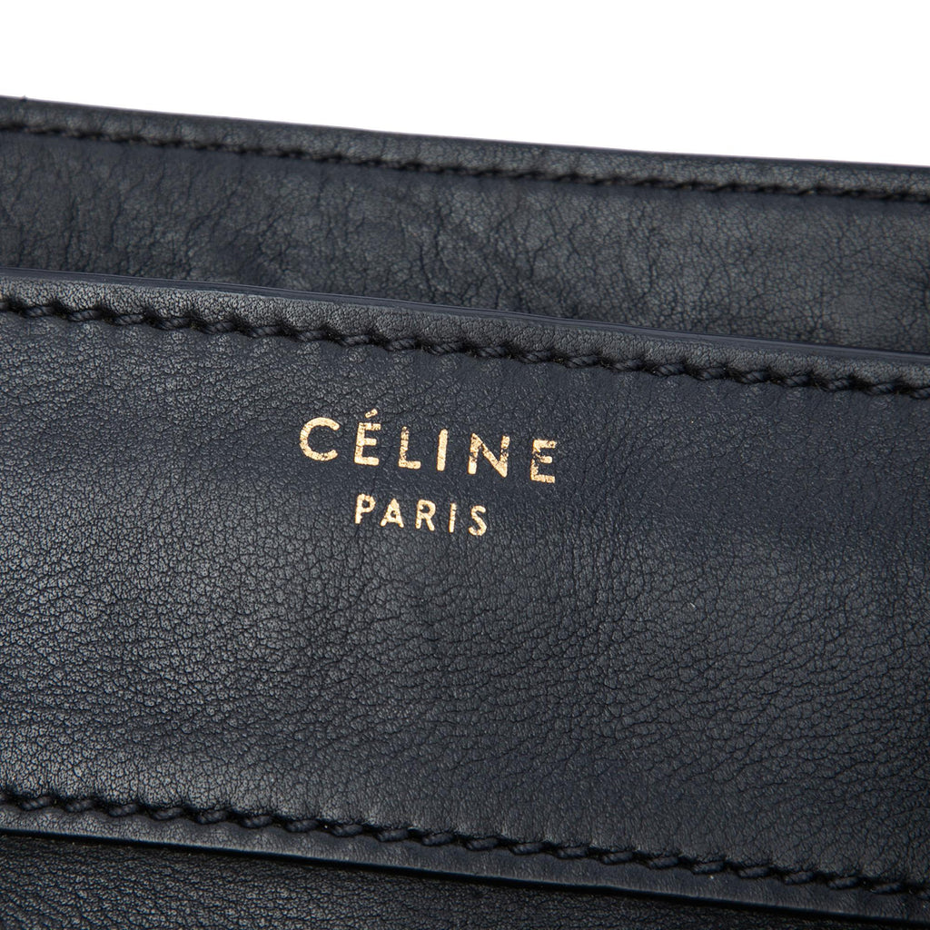 Celine Mini Leather Luggage Tote