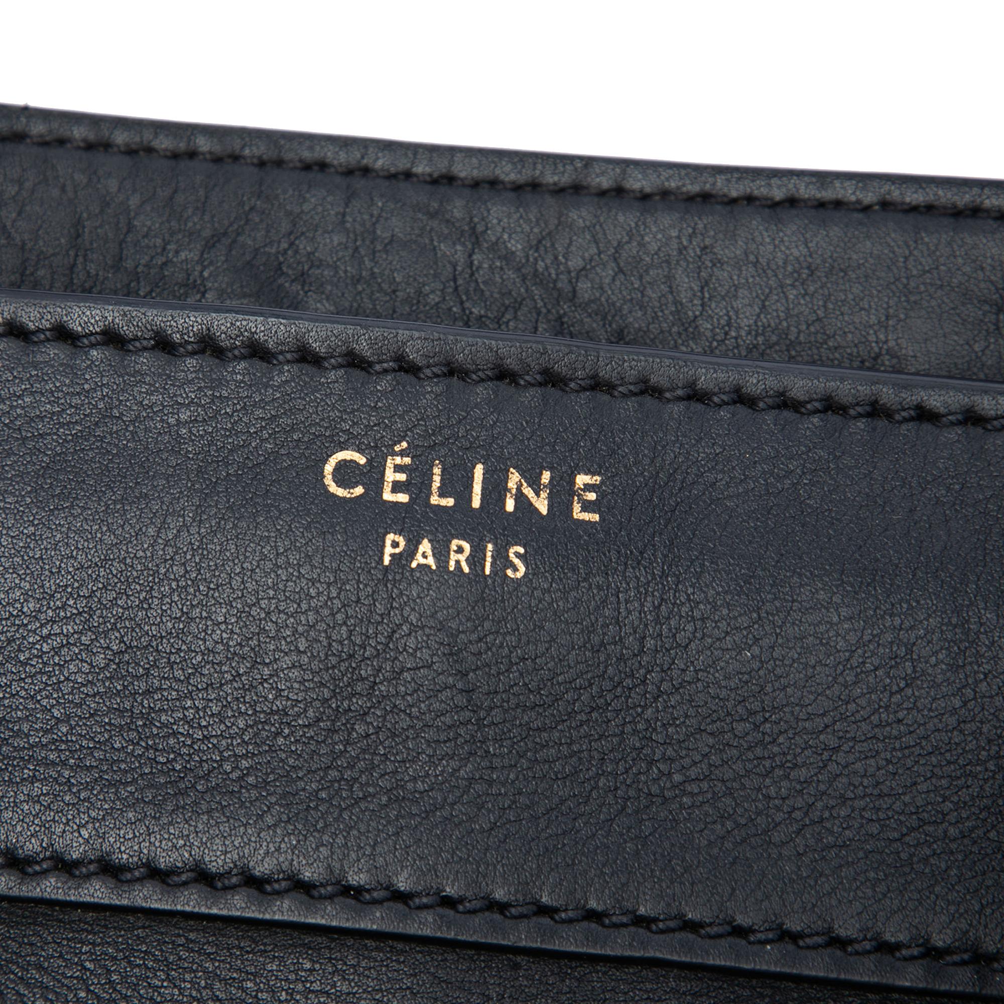 Celine Mini Leather Luggage Tote