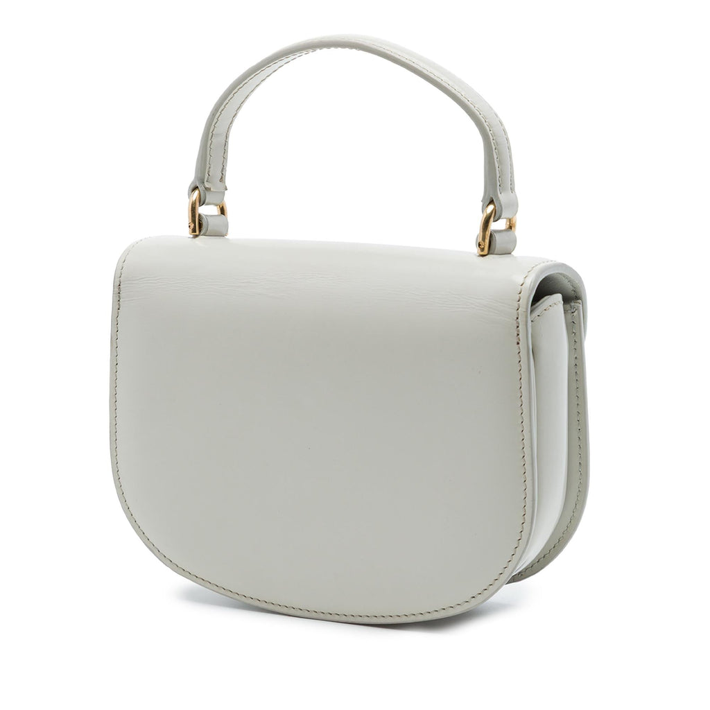 Celine Mini Shiny Calfskin Besace Clea Satchel