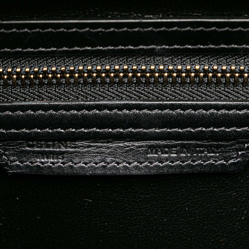 Celine Mini Tricolor Calfskin Luggage Tote