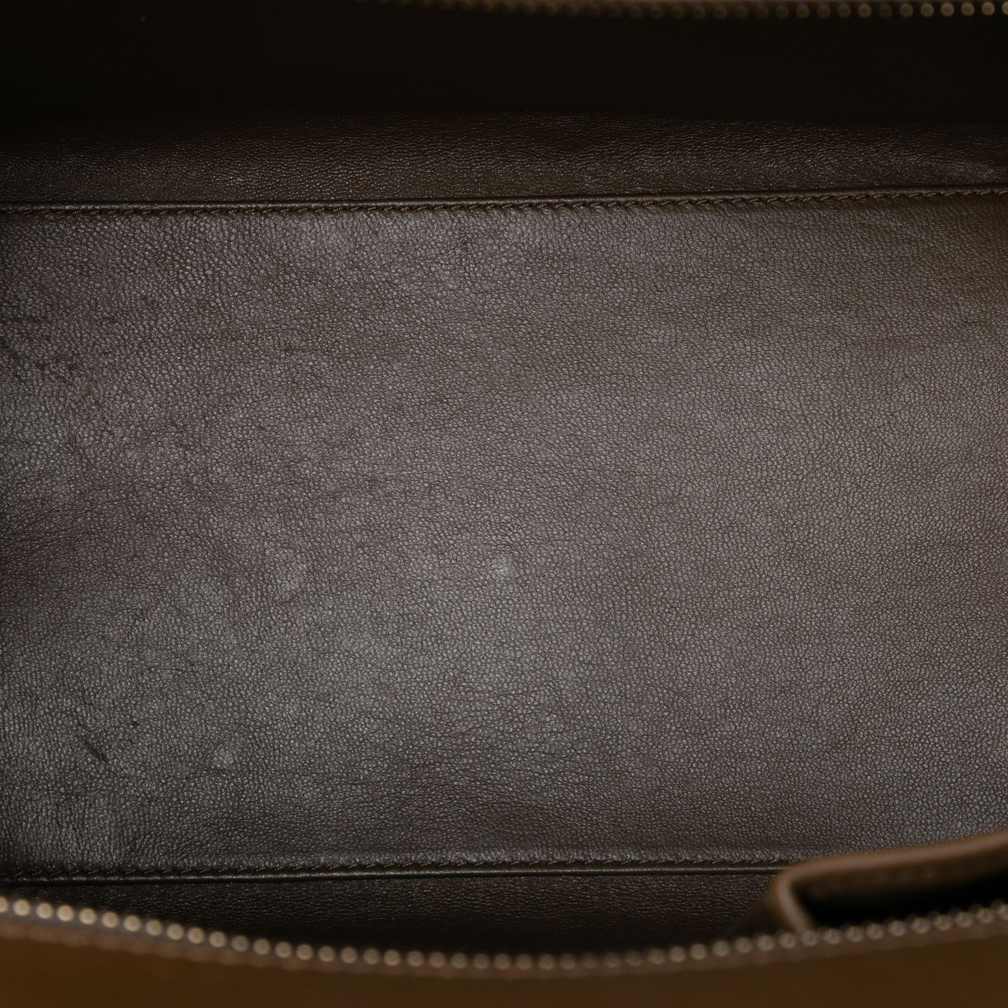 Celine Mini Tricolor Calfskin and Suede Luggage Tote