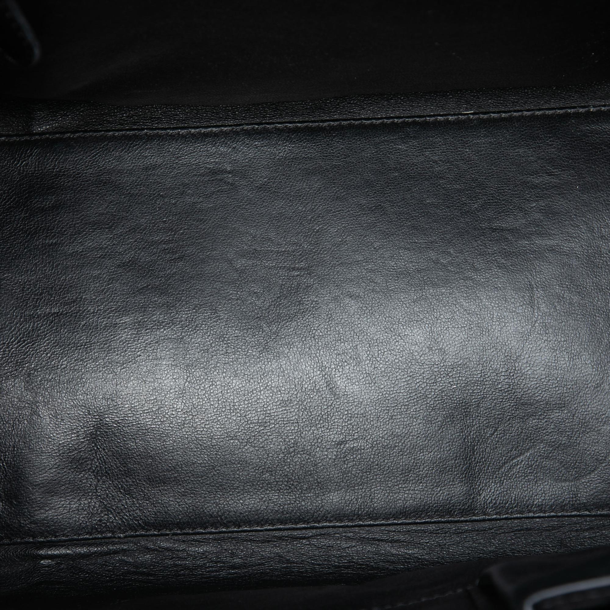 Celine Mini Tricolor Leather Luggage Tote