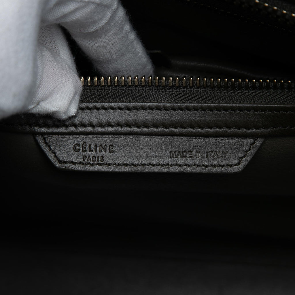 Celine Mini Tricolor Nubuck and Smooth Calfskin Luggage Tote