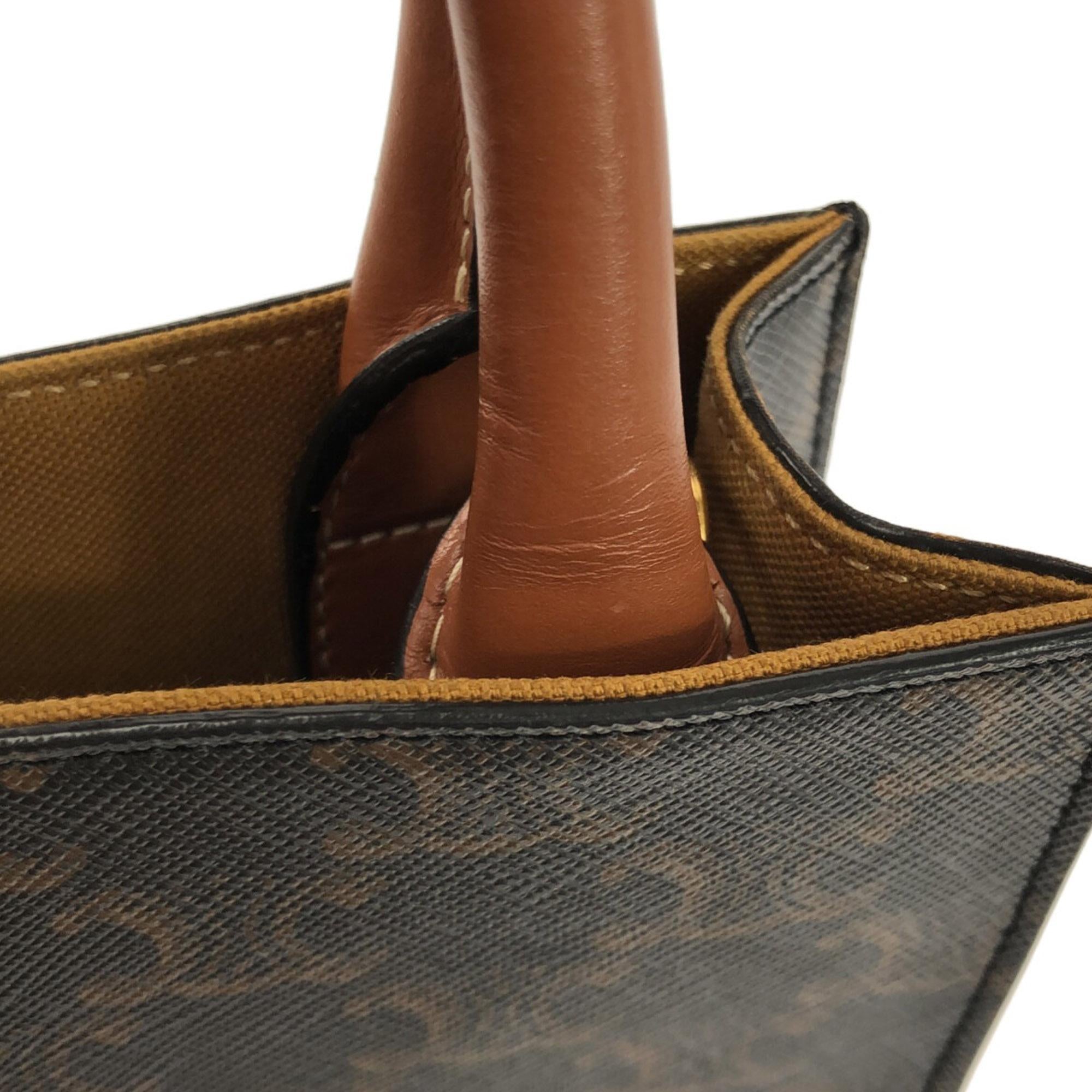 Celine Mini Triomphe Coated Canvas Vertical Cabas Satchel