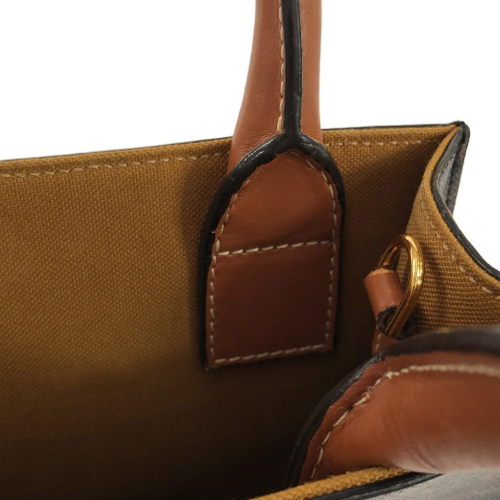 Celine Mini Triomphe Coated Canvas Vertical Cabas Satchel