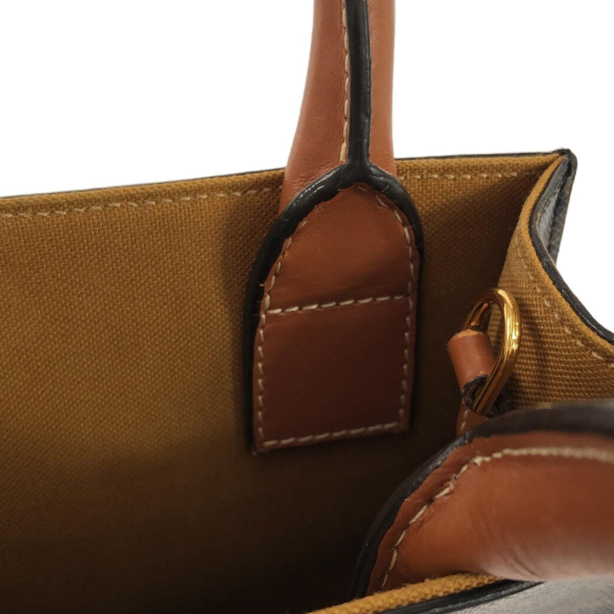 Celine Mini Triomphe Coated Canvas Vertical Cabas Satchel