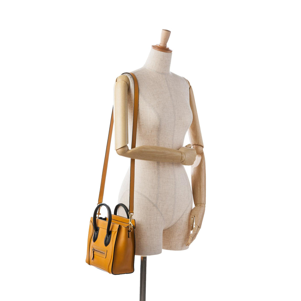 Celine Nano Bicolor Luggage Tote (SHG-e9tKKk)