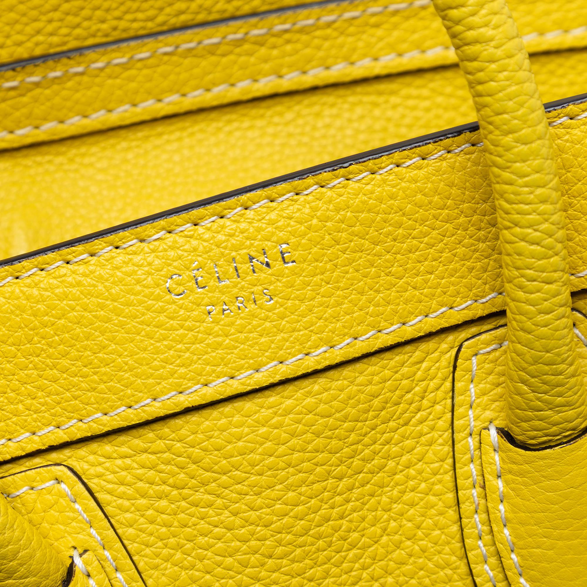 Celine Nano Grained Calfskin Luggage Tote
