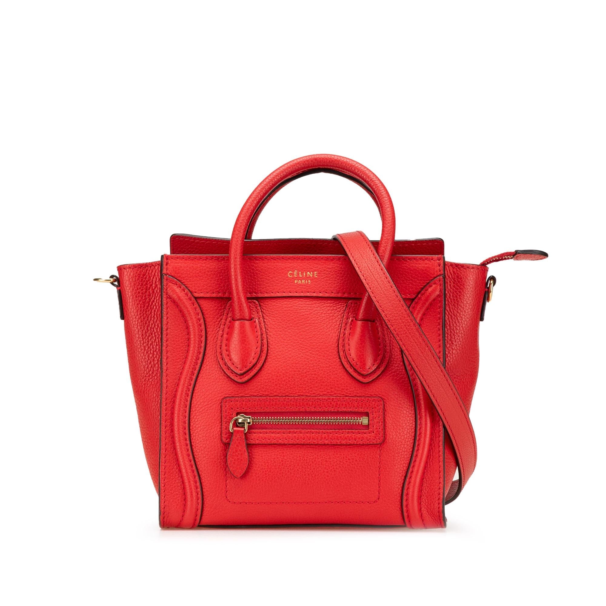 Celine Nano Leather Luggage Tote