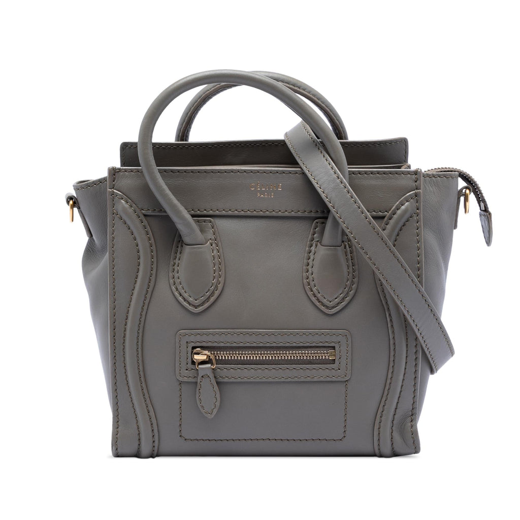 Celine Nano Leather Luggage Tote