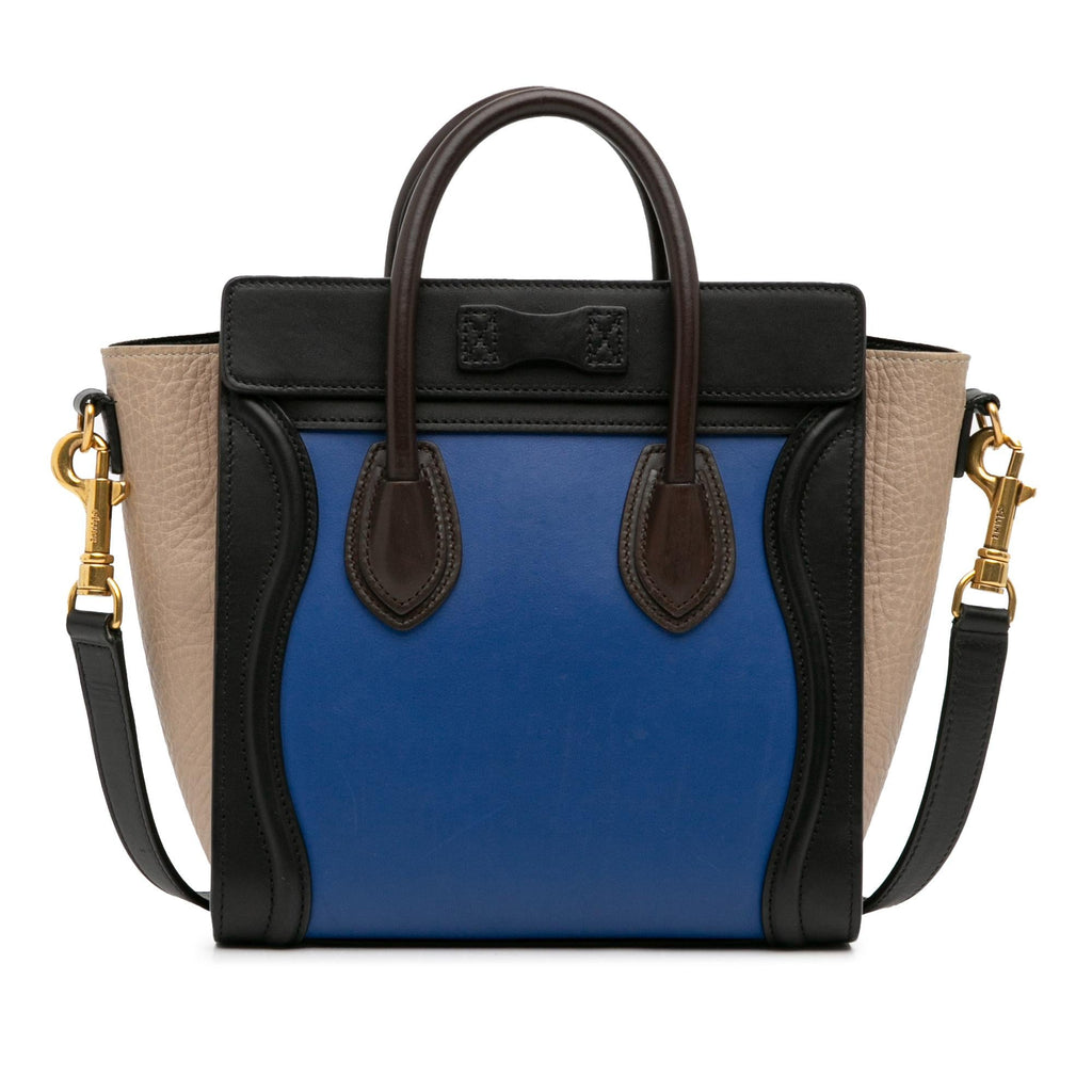Celine Nano Luggage Tricolor Satchel (SHG-vc5USb)