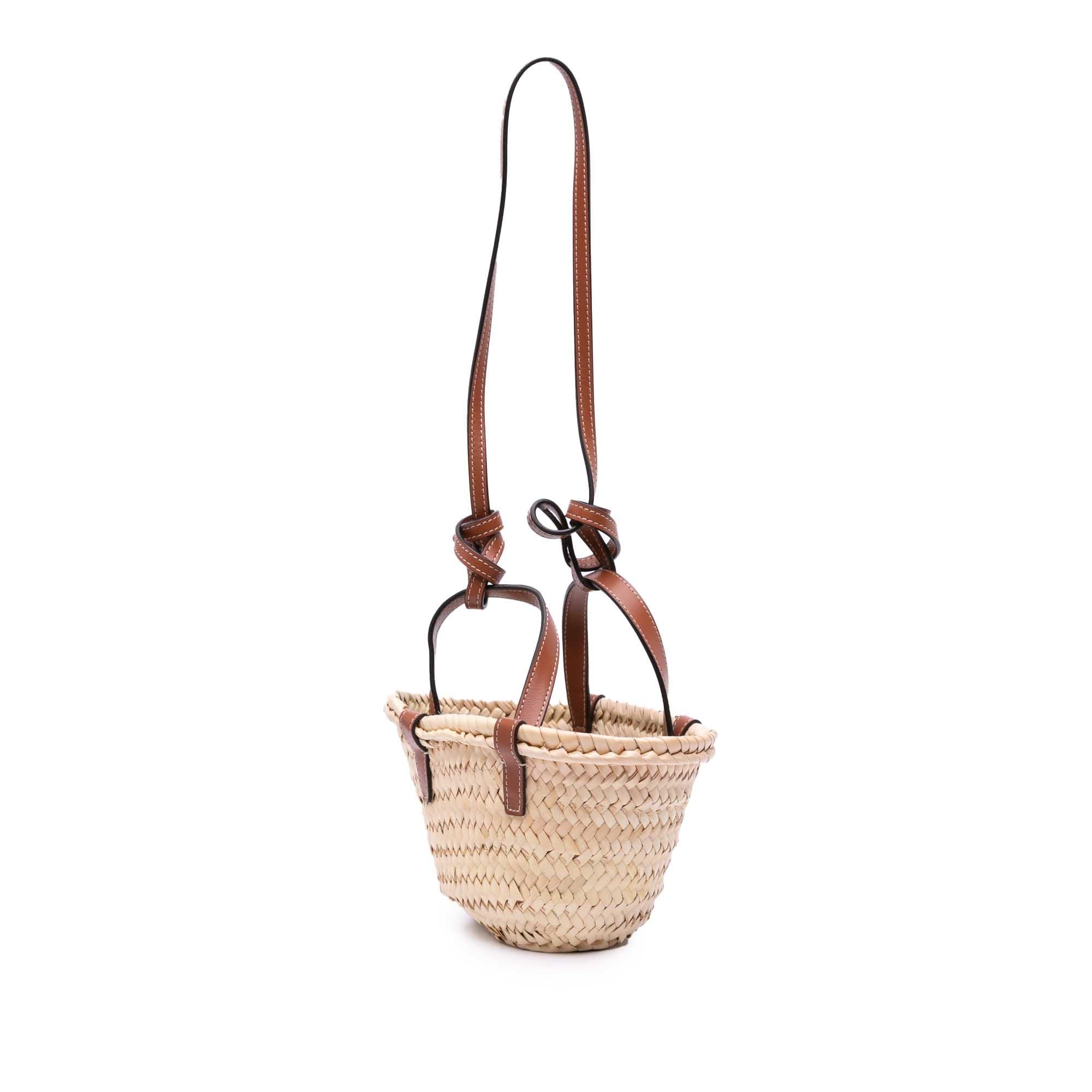 Celine Nano Raffia Triomphe Classic Panier