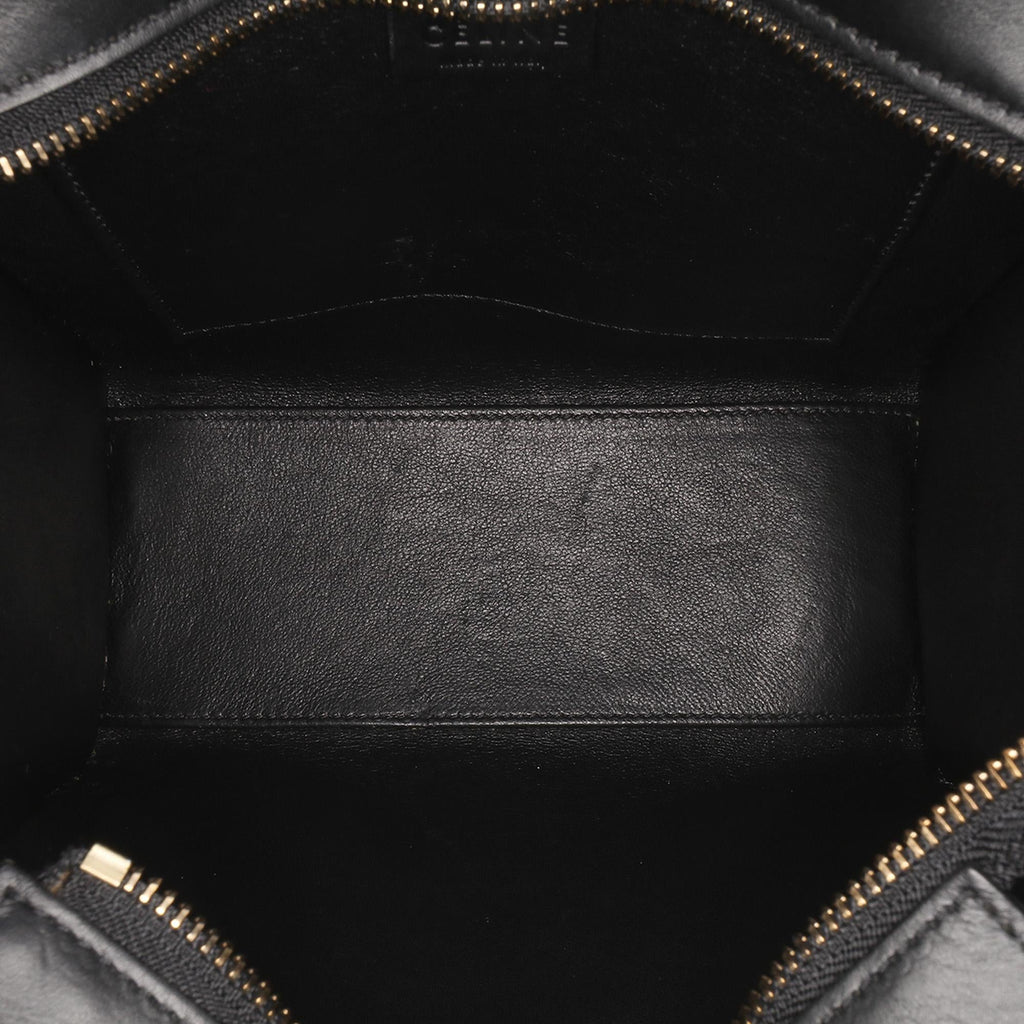 Celine Nano Tricolor Leather Luggage Tote