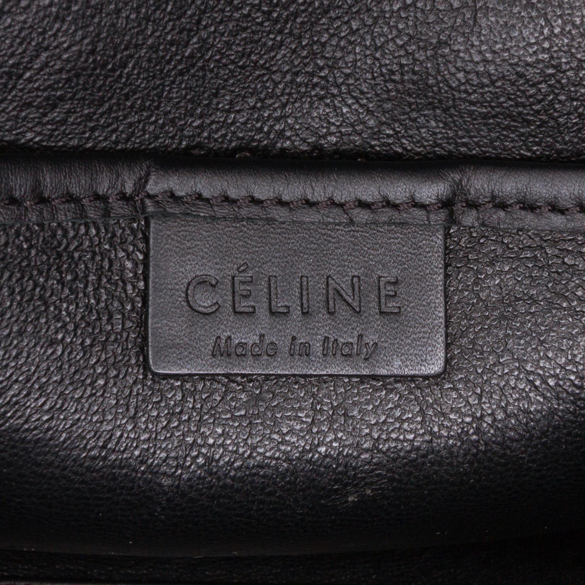 Celine Nano Tricolor Leather Luggage Tote