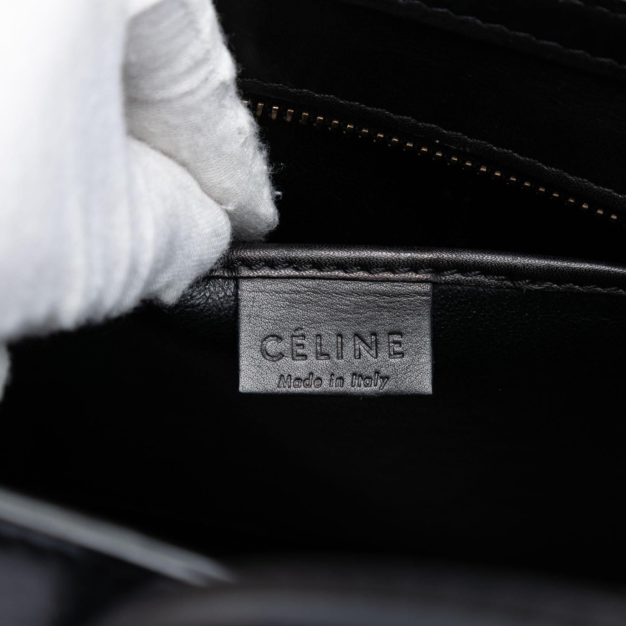 Celine Nano Tricolor Leather Luggage Tote