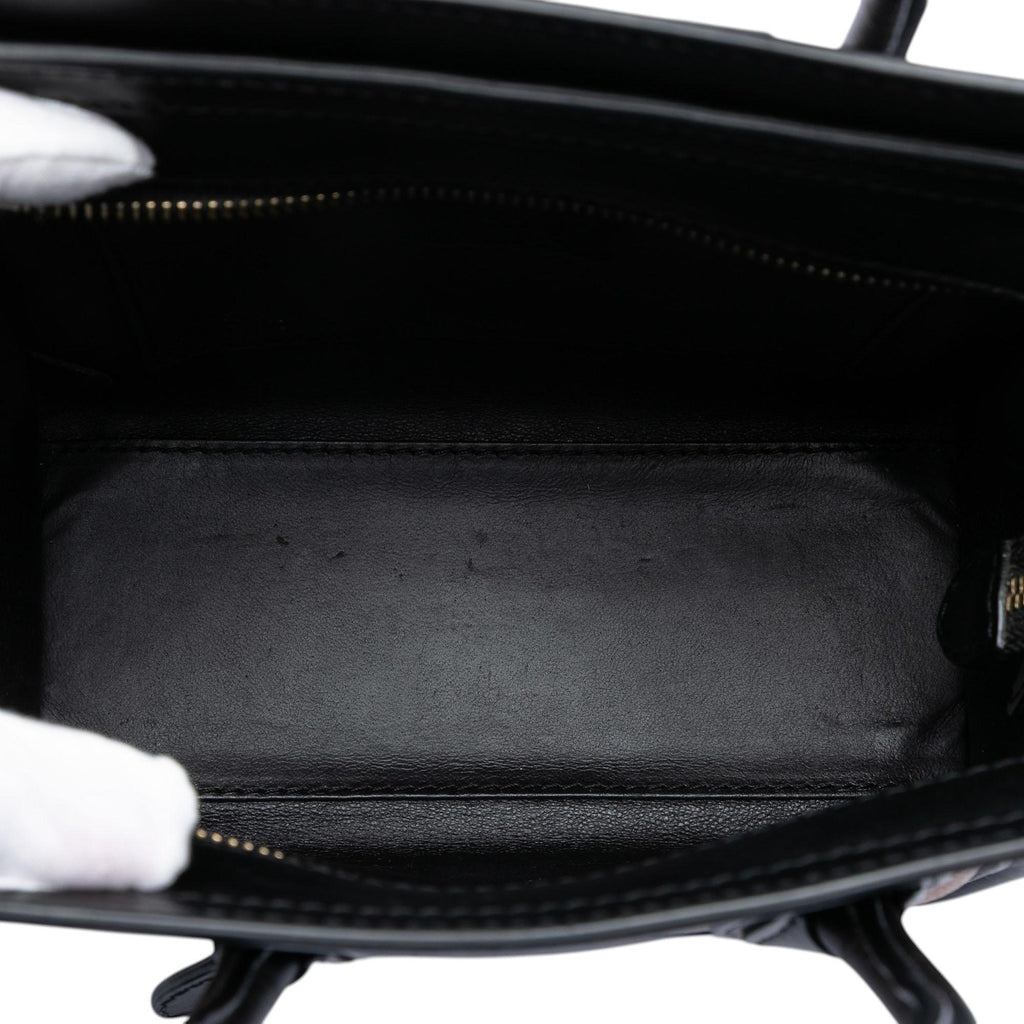 Celine Nano Tricolor Leather Luggage Tote