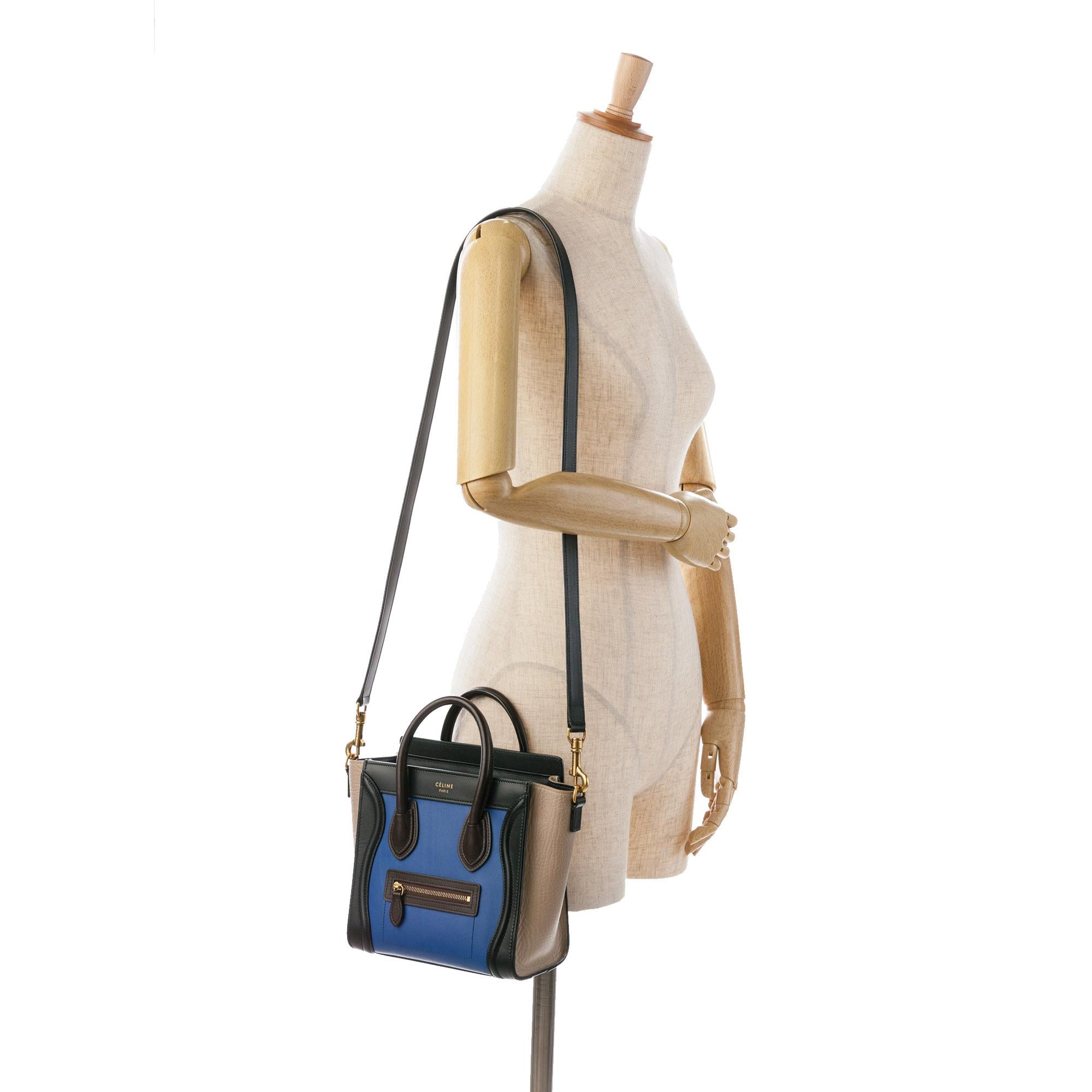 Celine Nano Tricolor Luggage Tote (SHG-wKlqAf)