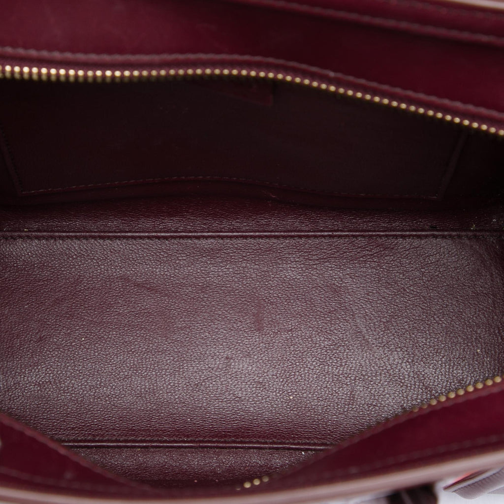 Celine Nano Tricolor Nubuck and Calfskin Luggage Tote