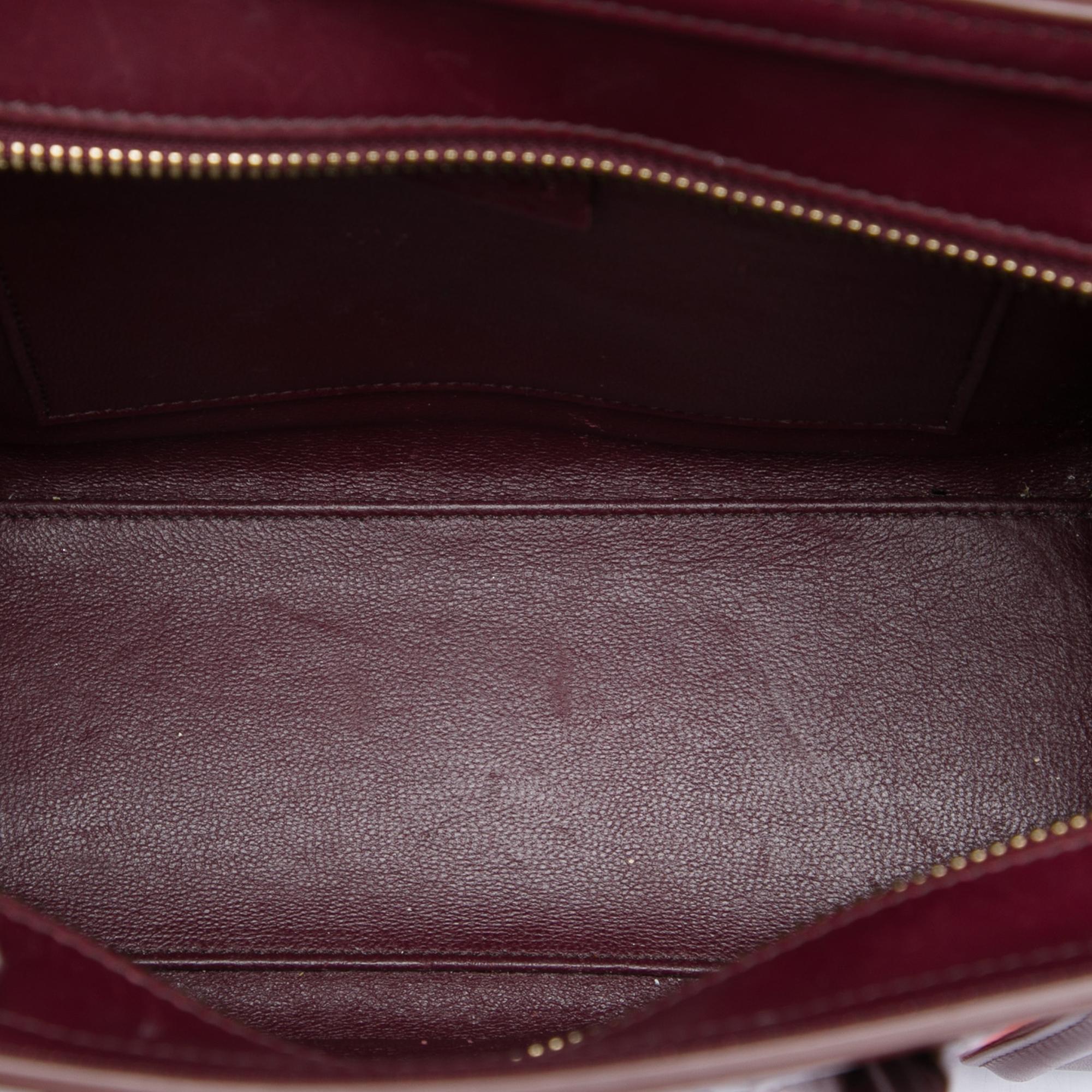 Celine Nano Tricolor Nubuck and Calfskin Luggage Tote