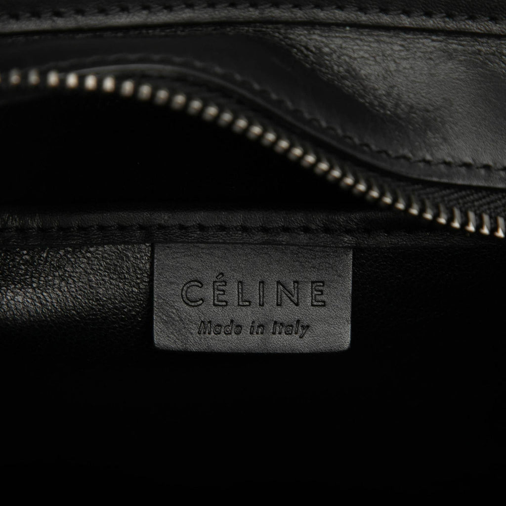 Celine Nano Tricolor Nubuck and Drummed Calfskin Luggage Tote