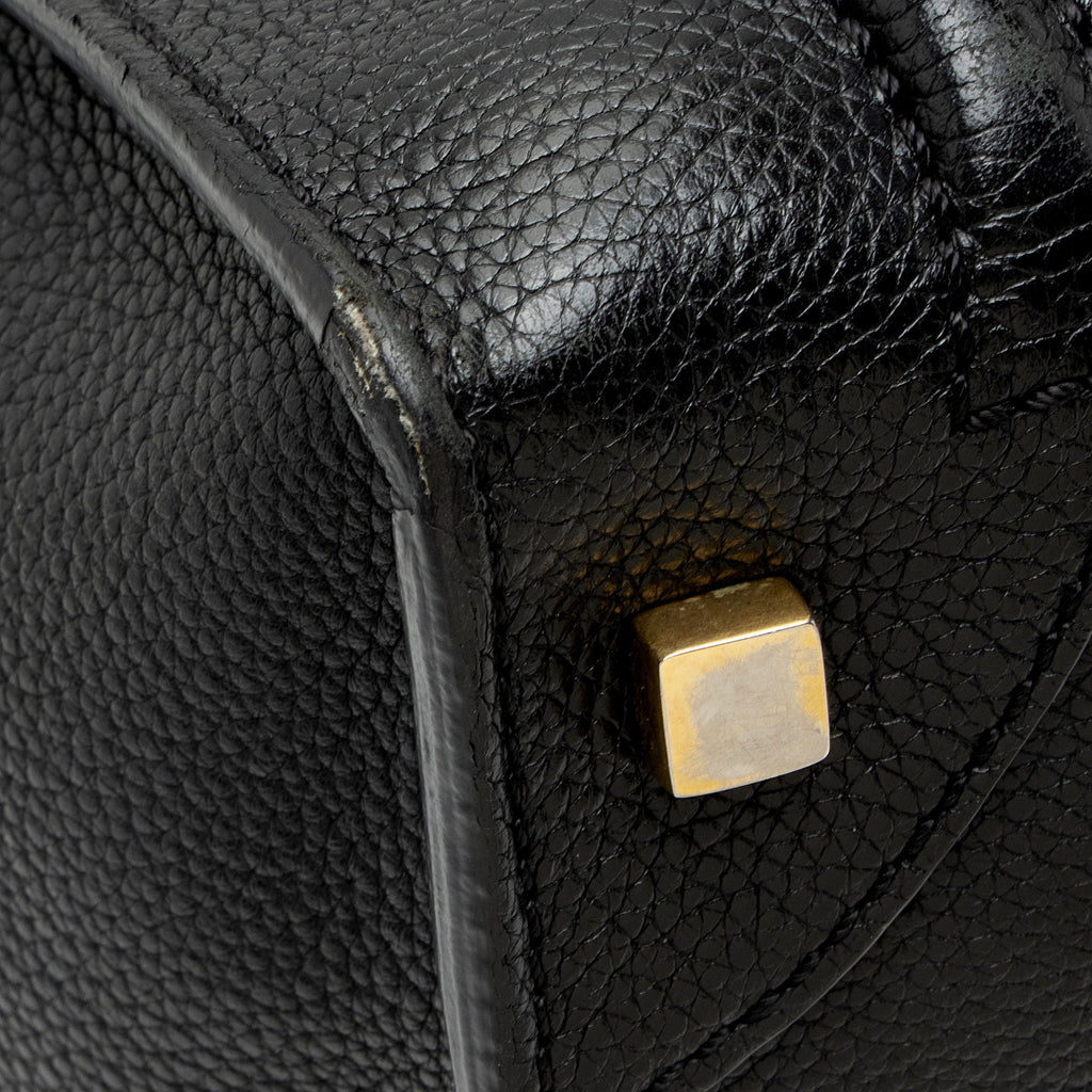 Celine Pebbled Leather Mini Luggage Tote