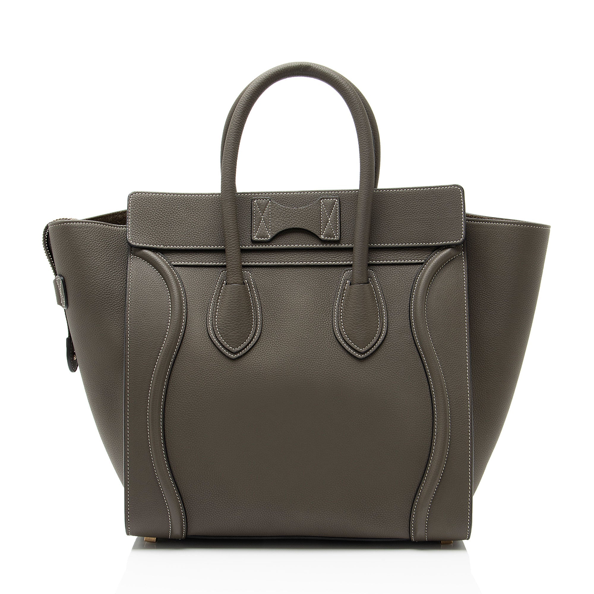 Celine Pebbled Leather Mini Luggage Tote