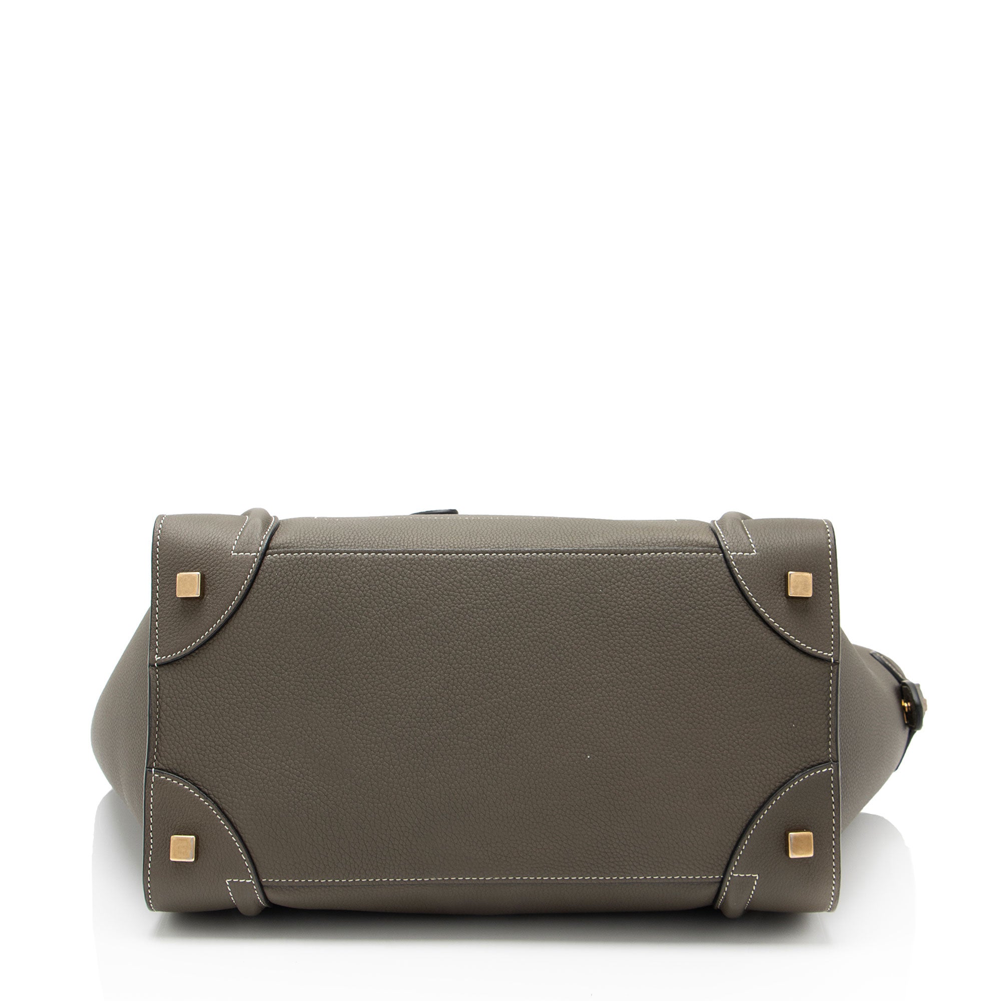 Celine Pebbled Leather Mini Luggage Tote