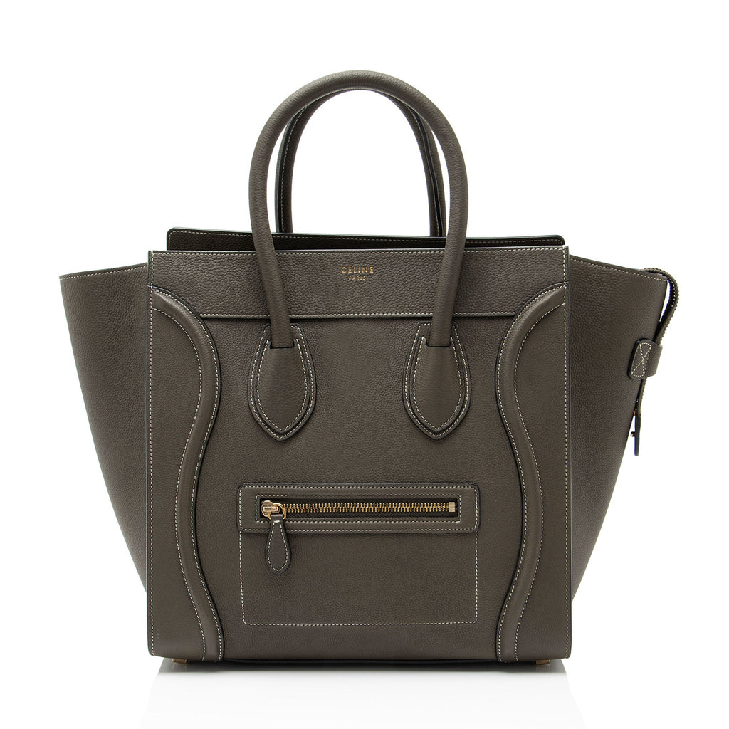 Celine Pebbled Leather Mini Luggage Tote