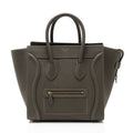 Celine Pebbled Leather Mini Luggage Tote
