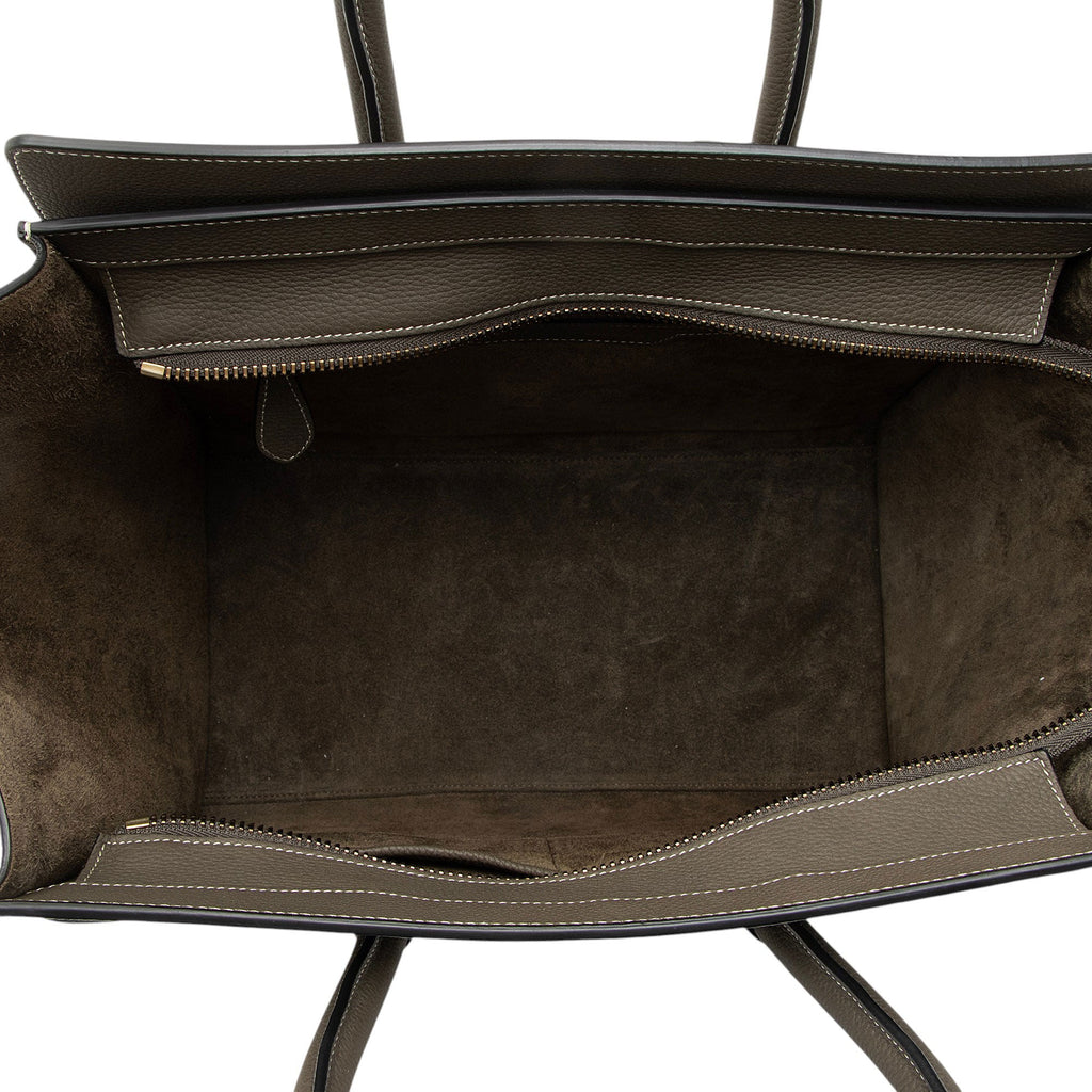 Celine Pebbled Leather Mini Luggage Tote
