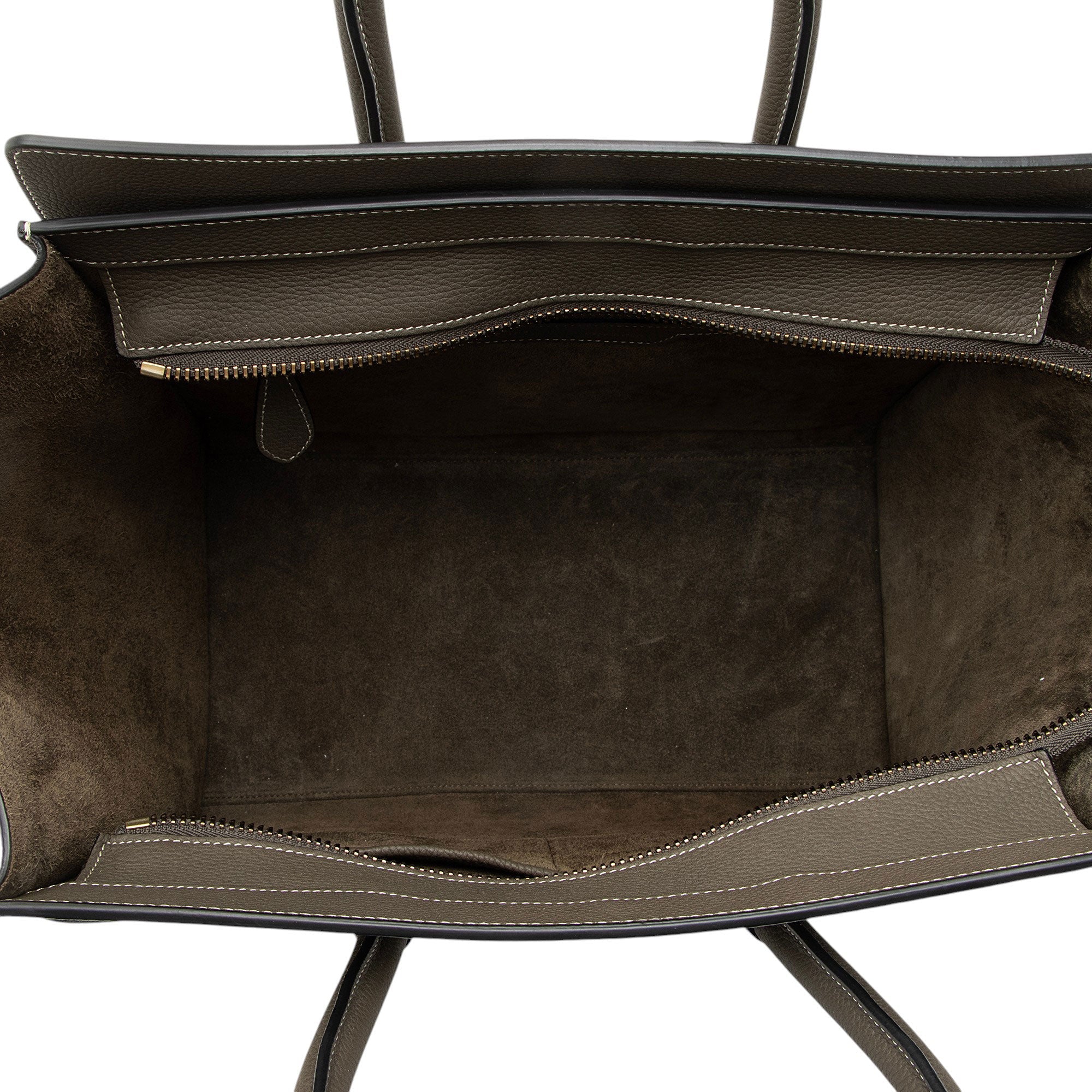 Celine Pebbled Leather Mini Luggage Tote