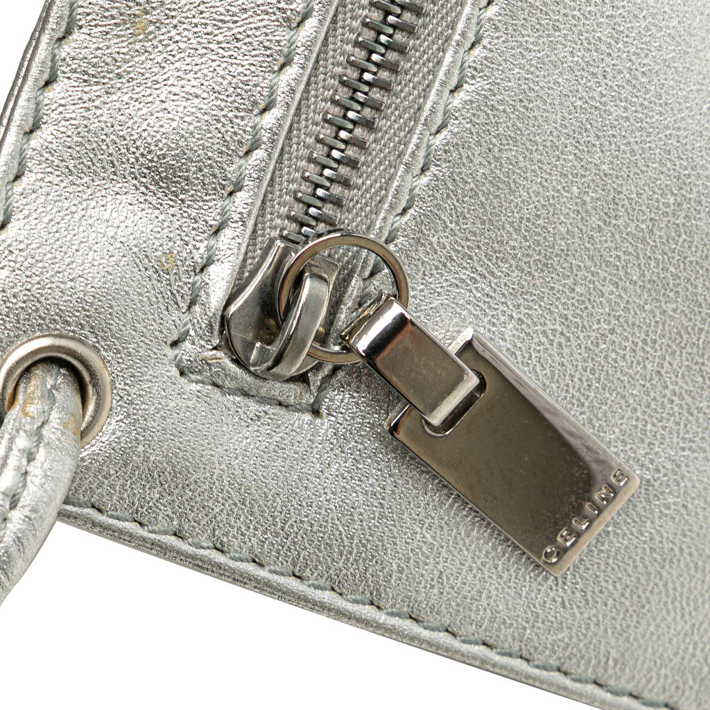 Celine Perforated Metallic Calfskin Sling Backpack