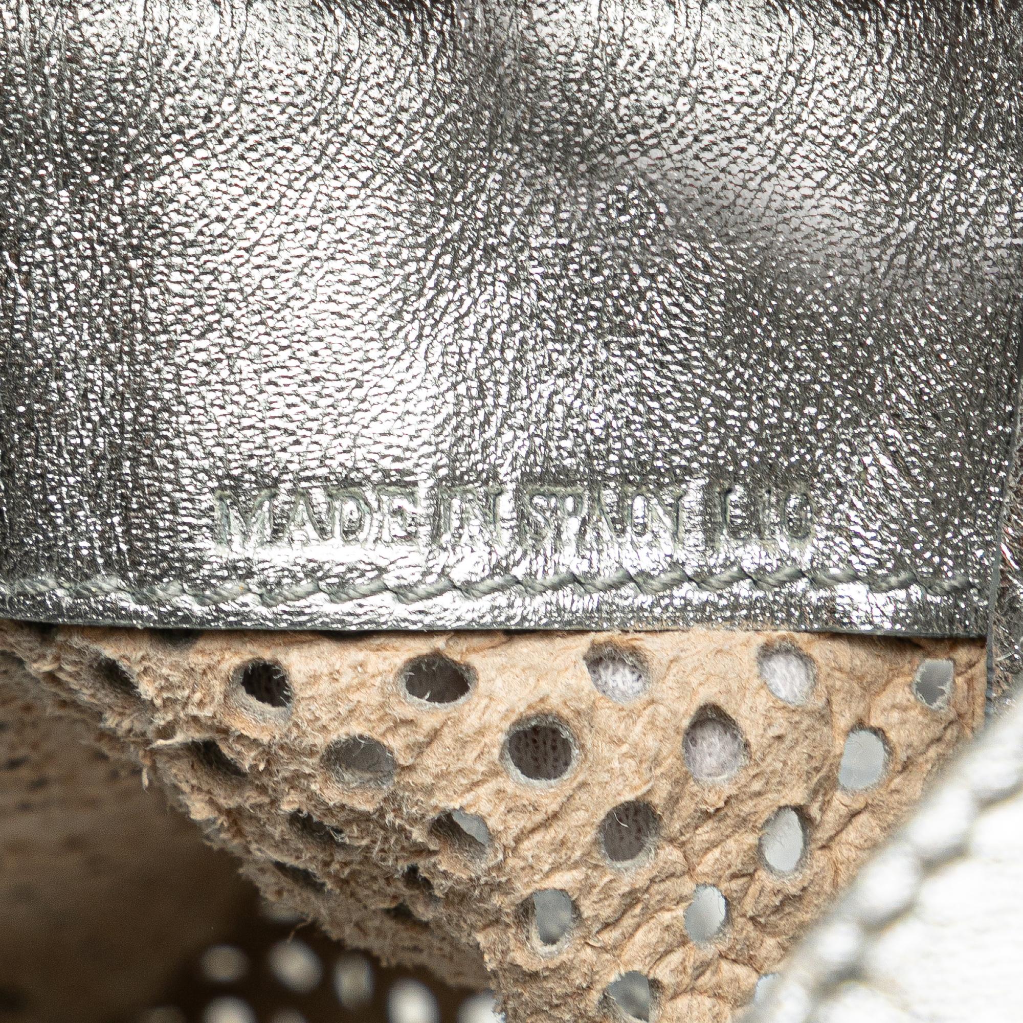 Celine Perforated Metallic Calfskin Sling Backpack