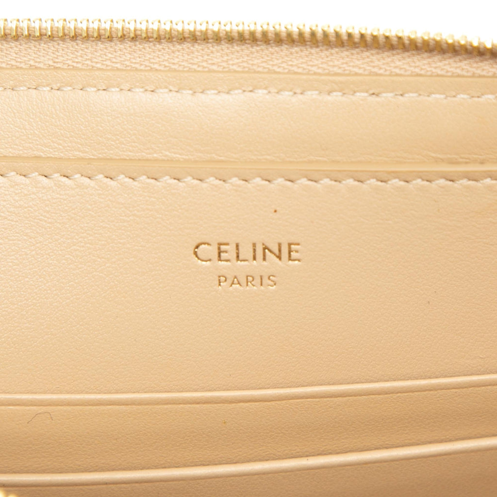 Celine Quilted Calfskin C Charm Clutch