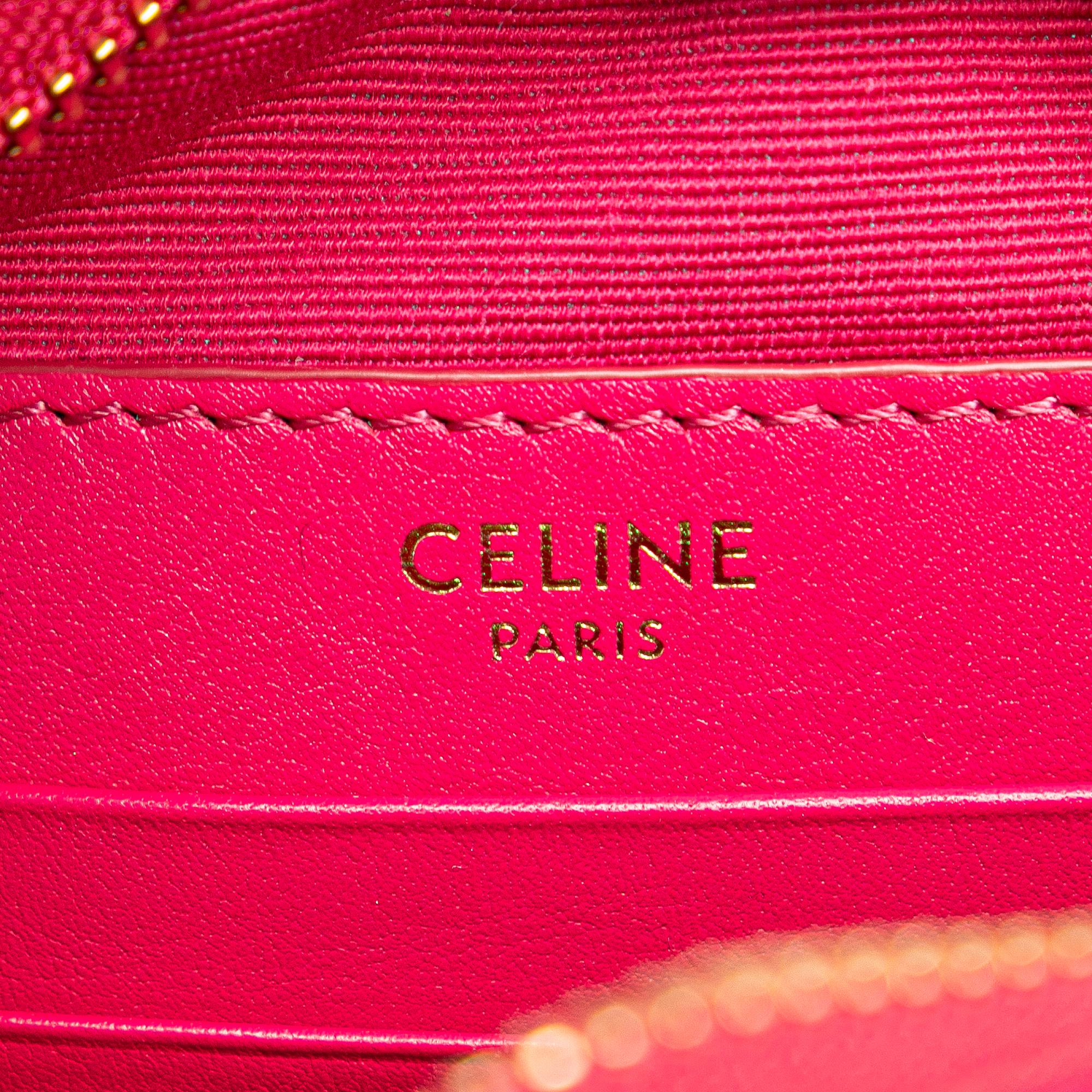 Celine Quilted Calfskin C Charm Crossbody