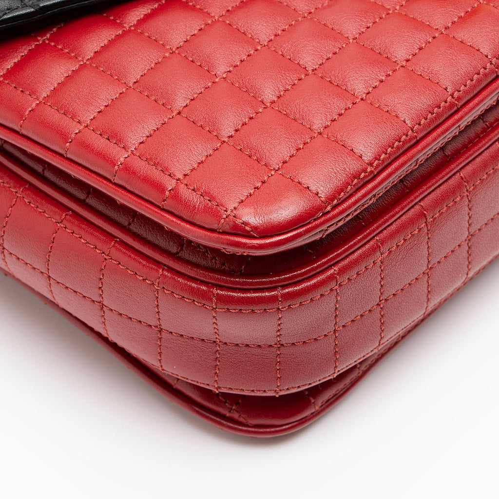 Celine Quilted Leather C Medium Flap Bag