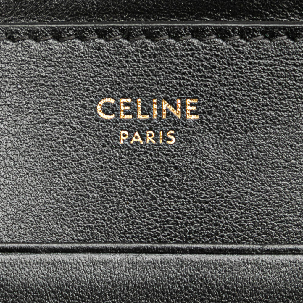 Celine Quilted Metallic Calfskin C Charm Pouch