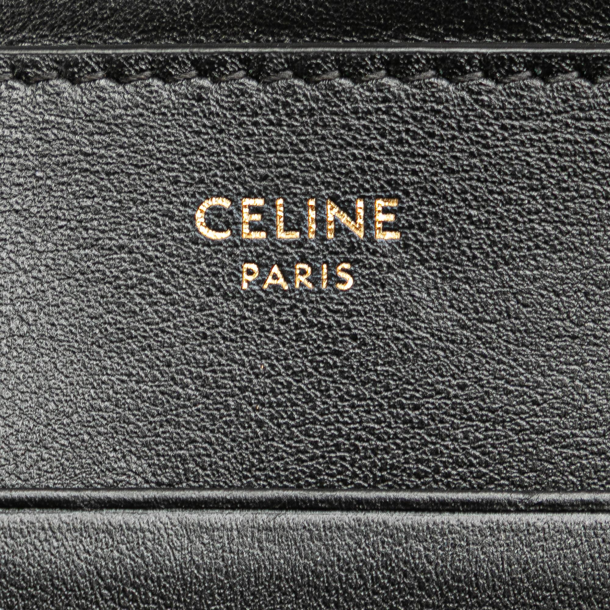 Celine Quilted Metallic Calfskin C Charm Pouch