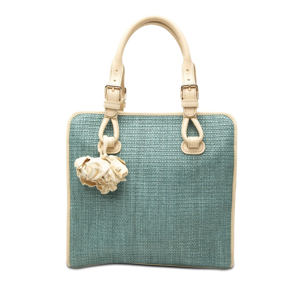 Celine Raffia Boogie Handbag