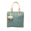 Celine Raffia Boogie Handbag