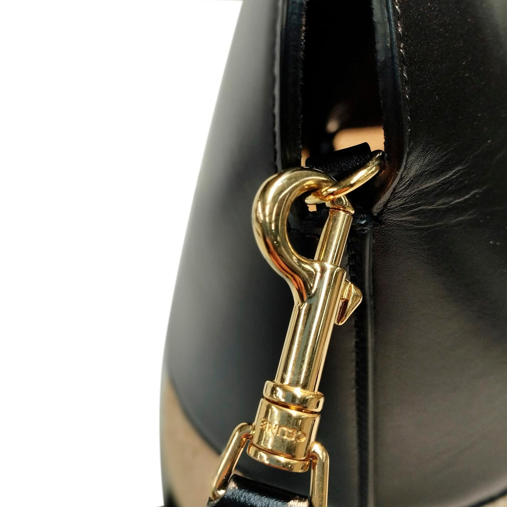 Celine Raffia and Leather Basket Bag (SHG-37905)